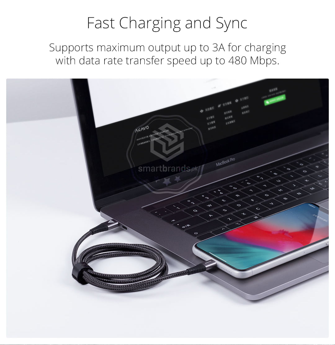 Supports maximum output up to 3A for charging with data rate transfer speed up to 480 Mbps.