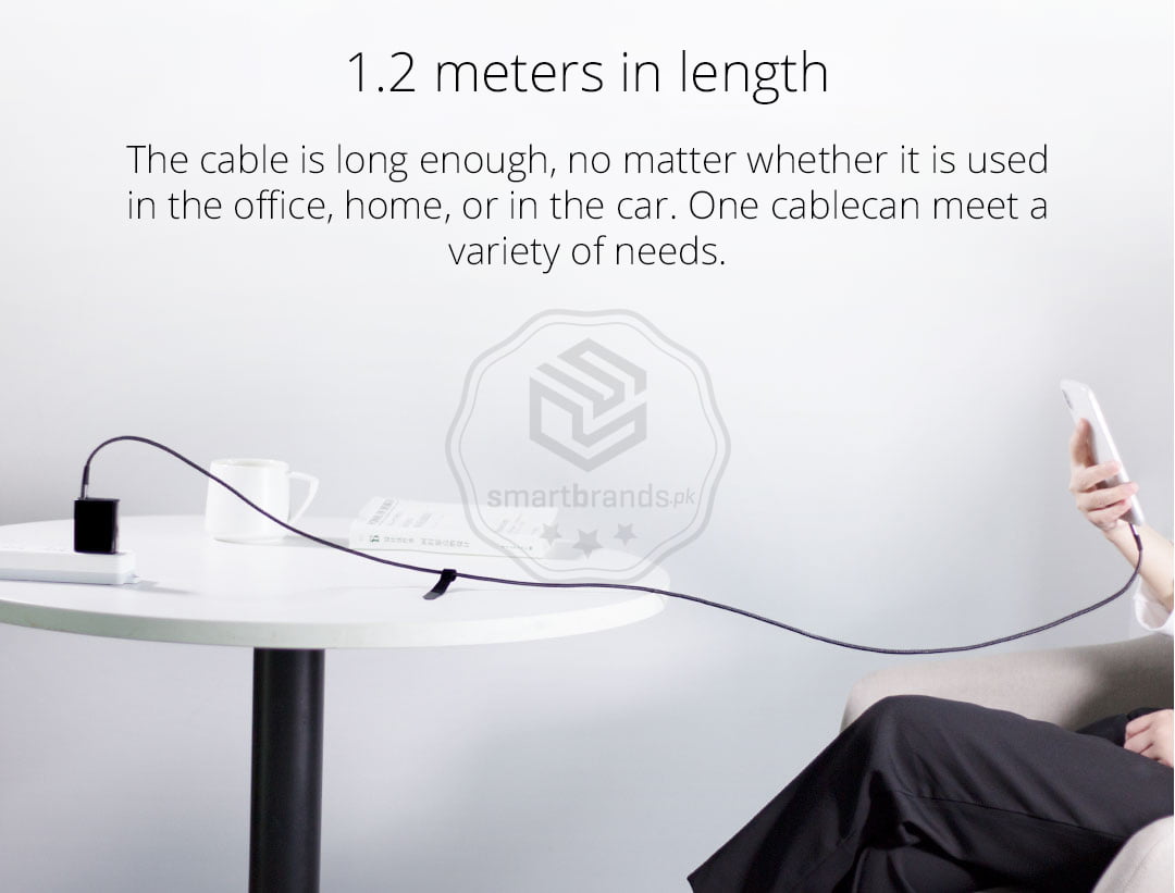The cable is long enough, no matter whether it is used in the office, home, or in the car. One cablecan meet a variety of needs.