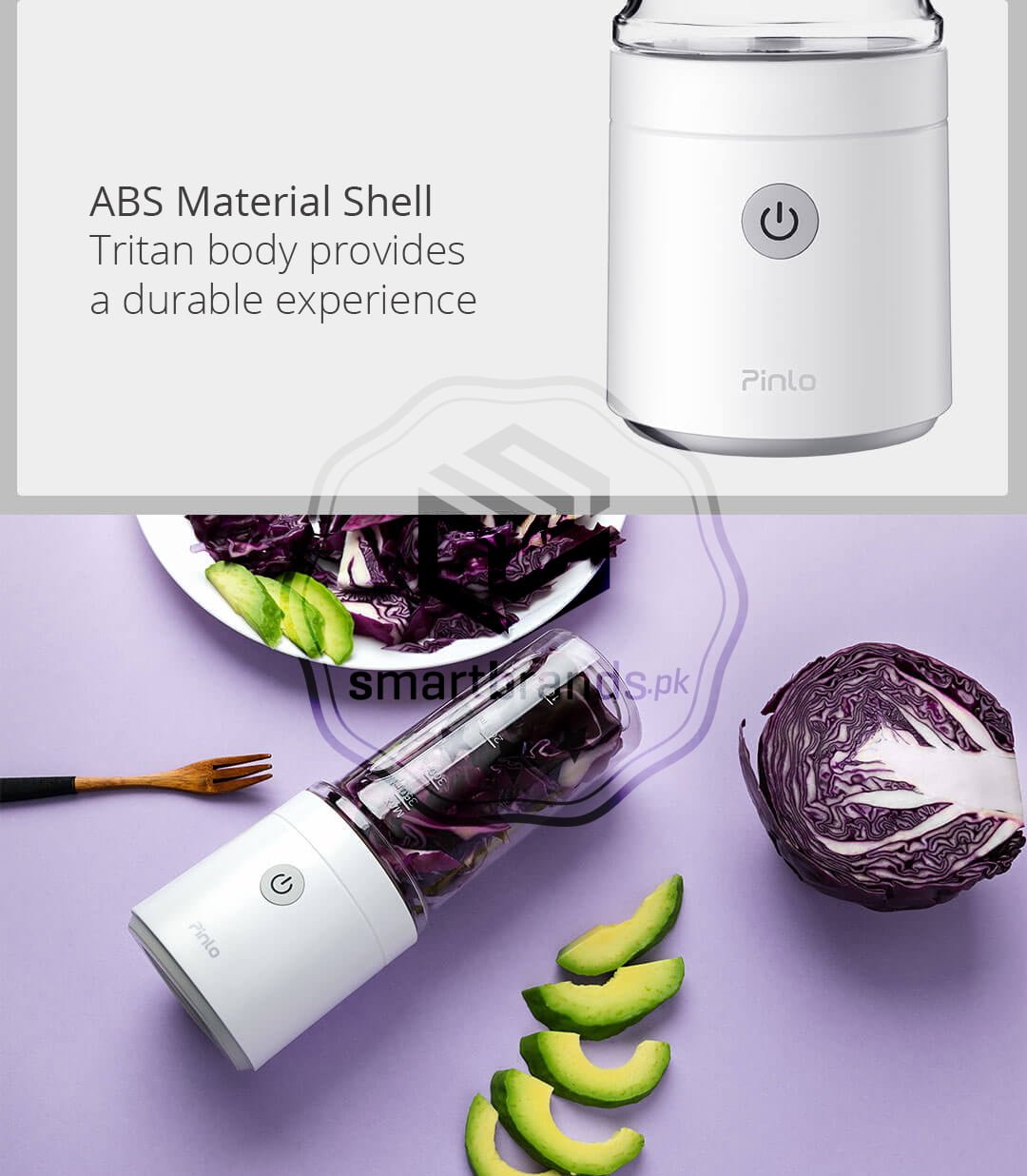 ABS Material Shell Tritan body provides a durable experience