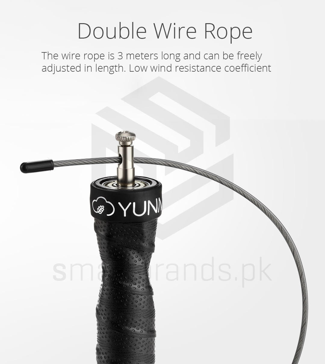 double wire rope. The wire rope is 3 meters long and can be freely adjusted in length. Low wind resistance coefficient
