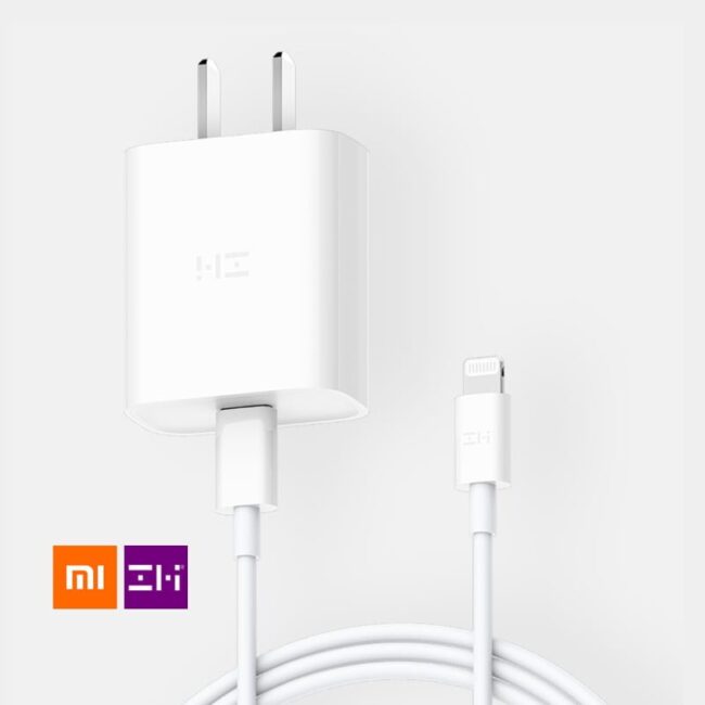 ZMI Apple PD Fast Charge Kit - Power Delivery Charger + USB-C Lightning Cable