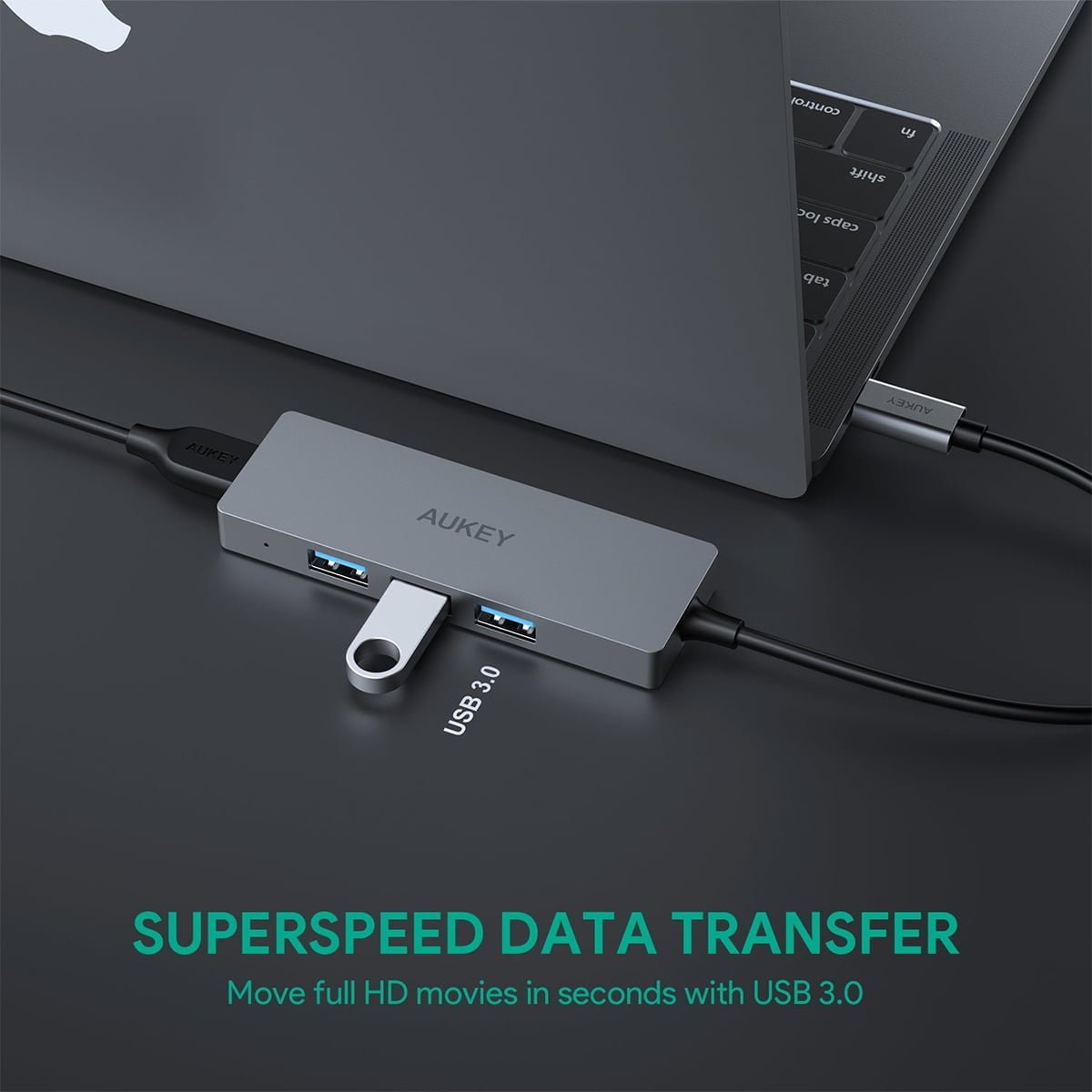 SUPER SPEED DATA TRANSFER Move full HD movies in seconds with USB 3.0