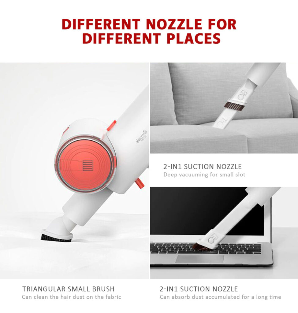 Deerma VC25 Cordless Vacuum Cleaner 0.7L Dustbin and 2 Suction Power