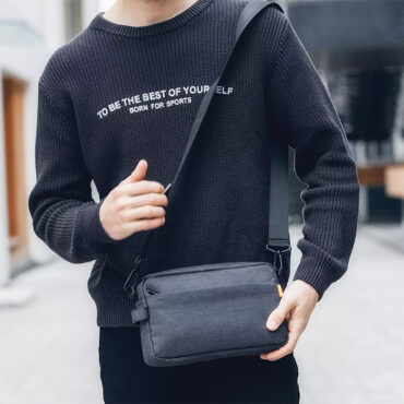 SKAH Casual One-shoulder Bag Black