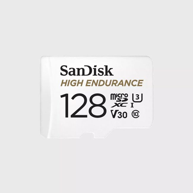 SanDisk 128GB High Endurance Video MicroSD XC Card C10, U3, V30, 4K UHD - SDSQQNR