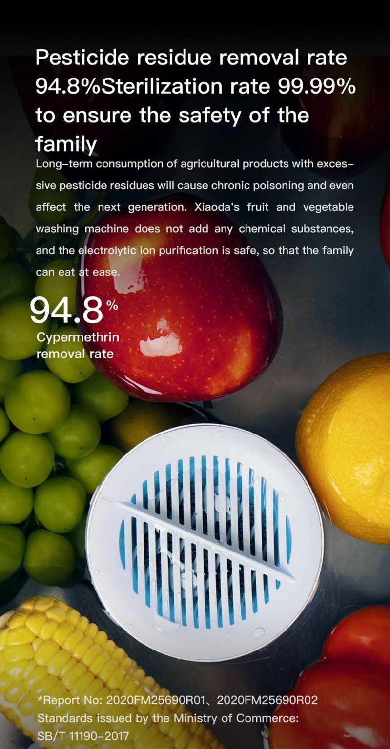 Xiaoda Portable Fruit Vegetable Washing Machine Smart Brands Pakistan