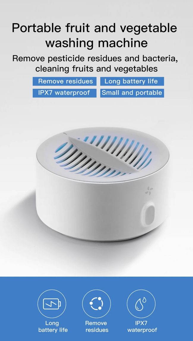 Xiaoda Portable Fruit Vegetable Washing Machine Smart Brands Pakistan