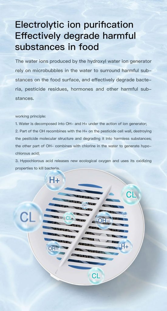 Xiaoda Portable Fruit Vegetable Washing Machine Smart Brands Pakistan